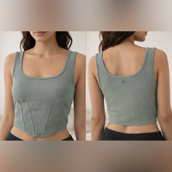 Victoria's Secret Pink Ribbed Top - Picture 1 of 5